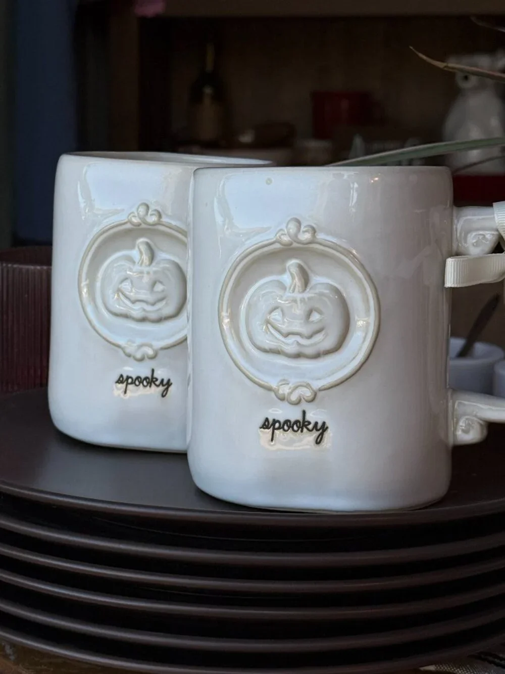 Rae Dunn XL Spooky Coffee Mugs